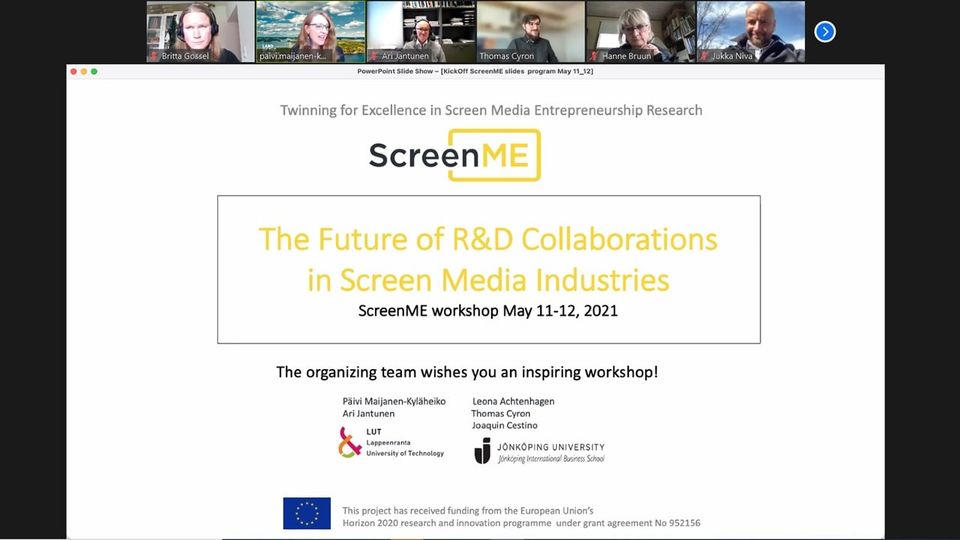 ScreenME-Net workshop on industry-academia collaboration May 11-12, 2021